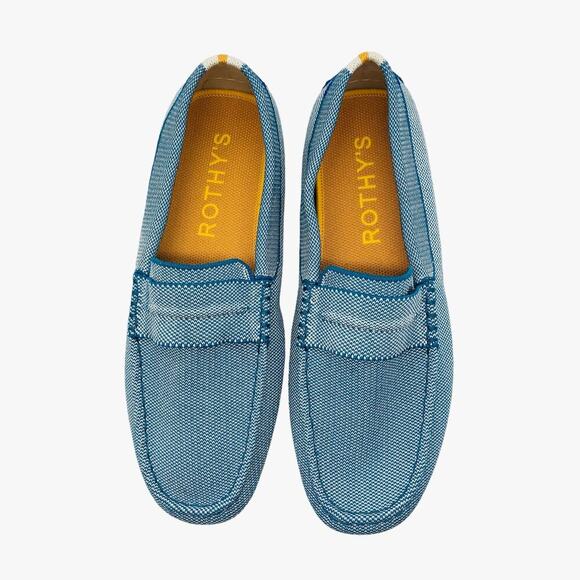 Rothy’s The Driving Loafer Sky Blue Retired Men’s Size 7.5 - Picture 3 of 10